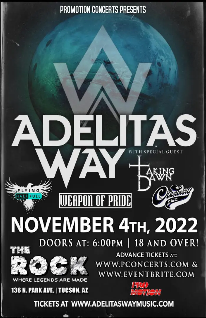 Adelitas Way concert poster