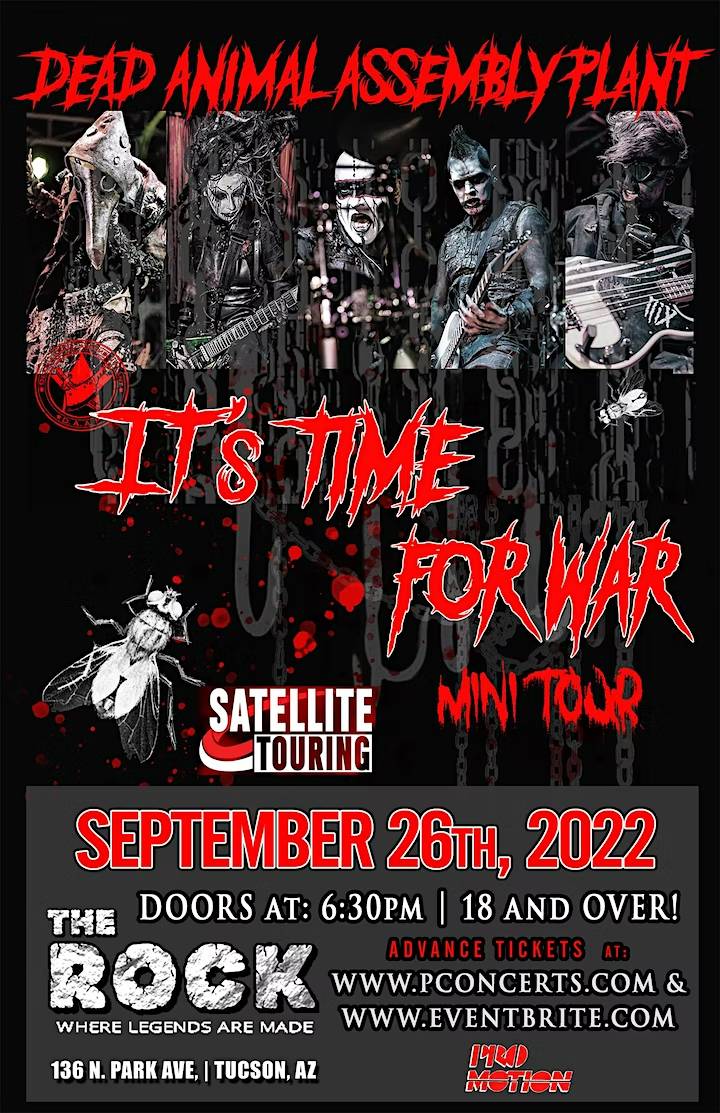It’s Time for War Mini Tour poster