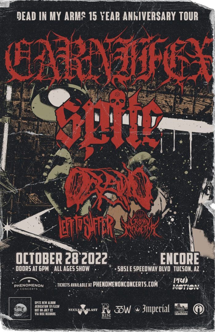 Carnifex concert poster