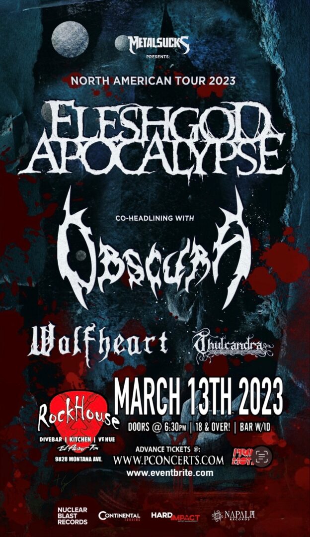 Fleshgod Apocalypse flyer