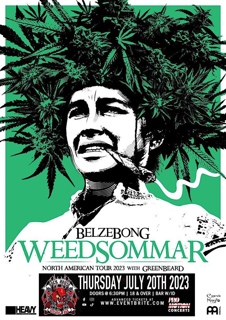 The weed sommar poster with an old man image