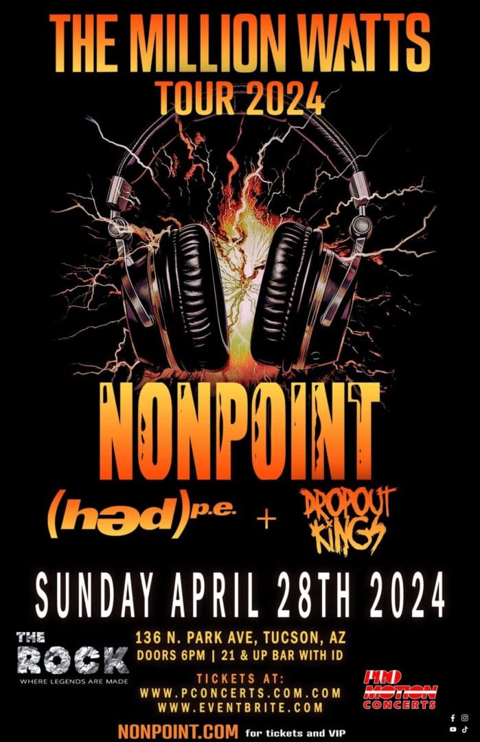 A poster for a Nonpoint concert in 2024.