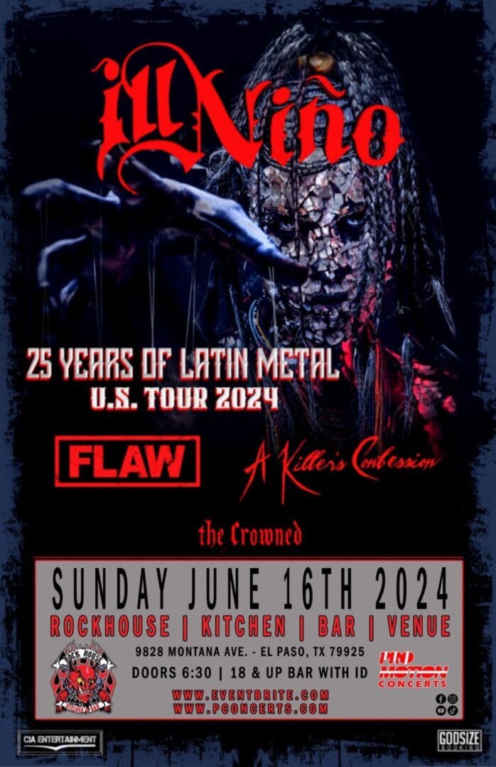 A poster for a concert by Ill Niño.